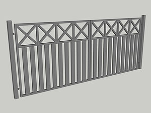 Wzór bramy dwuskrzydłowej, seria Modern, model M3