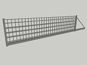Wzór bramy przesuwnej, seria Basic, model B8